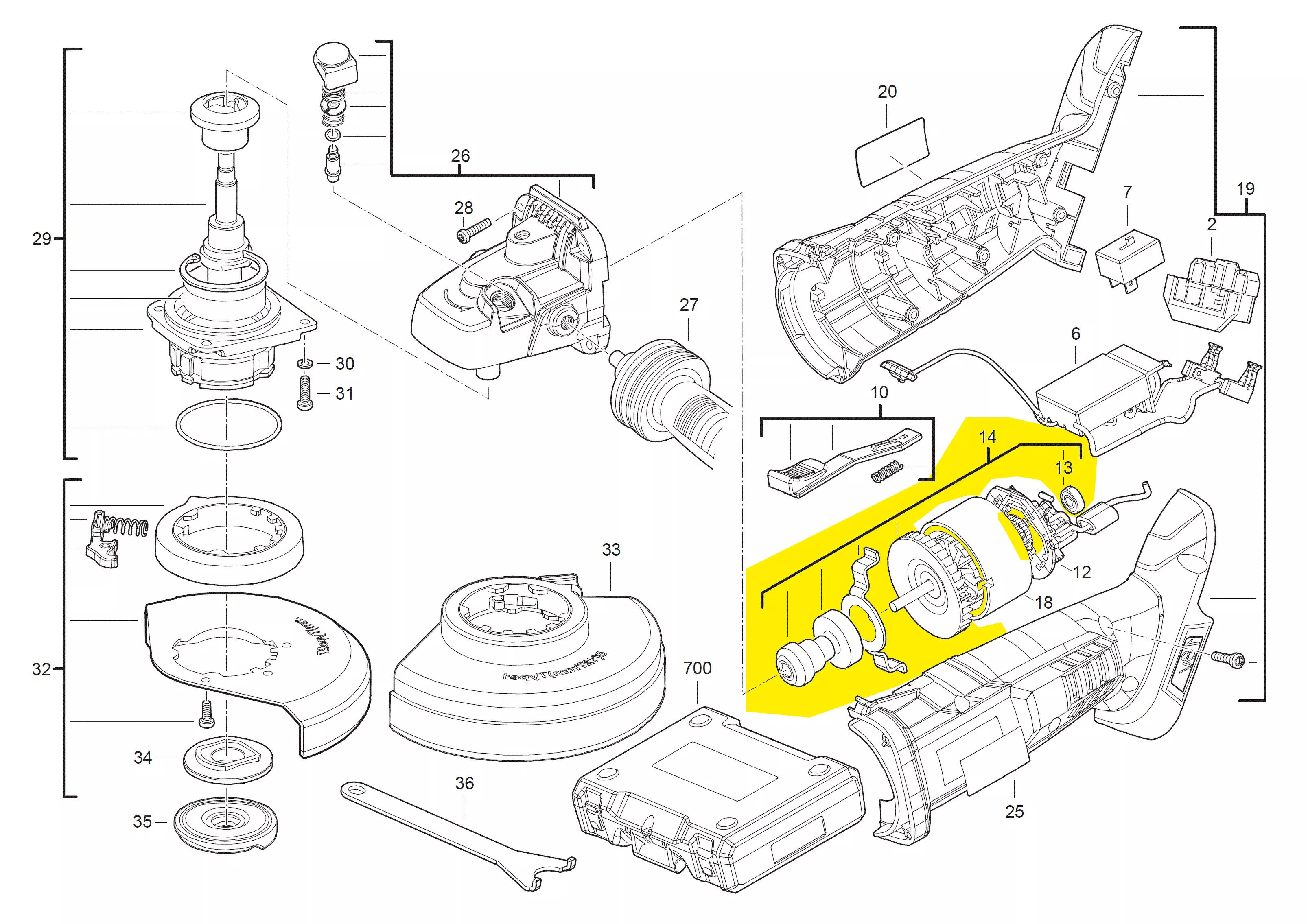 rotor réf. 4931435401 AEG